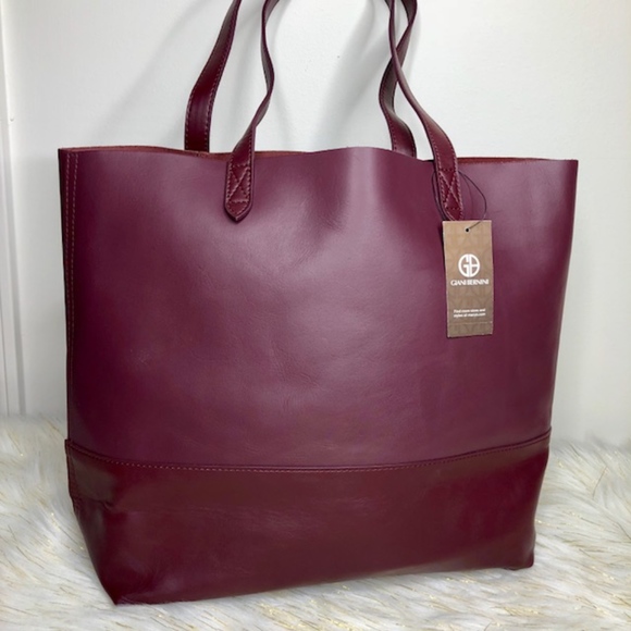 Giani Bernini Handbags - **SALE***Giani Bernini Burgundy Large Leather Tote